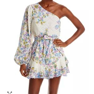 Hemant & Nandita One Shoulder Dress - Floral/Multi - M